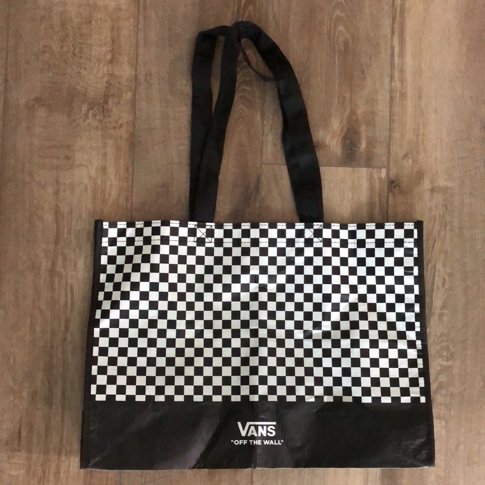NWOT! - VANS “Off The Wall” Checkerboard Reusable Shopping Bag Tote - Picture 1 of 9